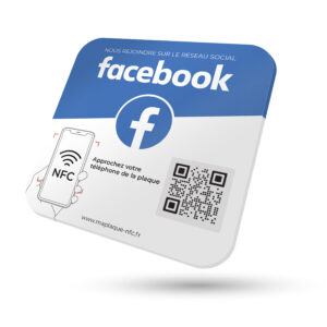 Plaque NFC Facebook